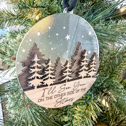 Winter Scene Memorial Ornament