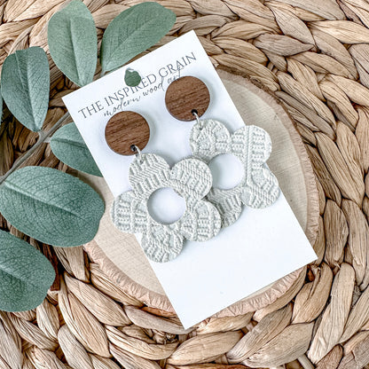 Groovy Flower Earrings - Stone Lace