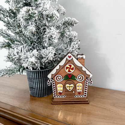 Lighted Gingerbread House