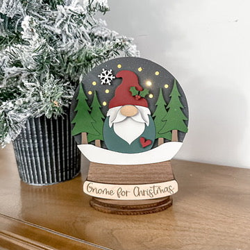 Gnome Lighted Snow Globe