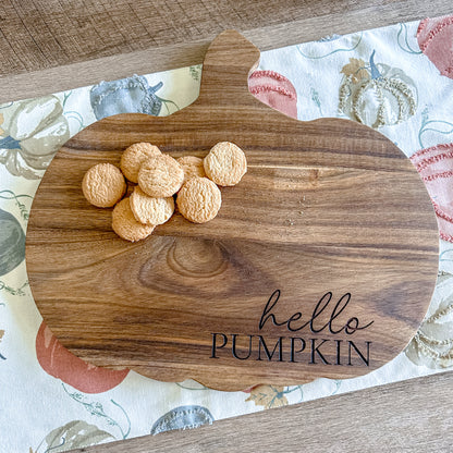 Pumpkin Charcuterie Board - hello pumpkin