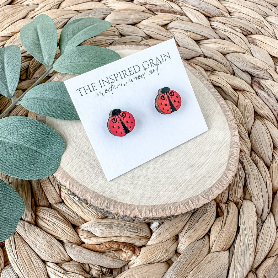 Ladybug Studs