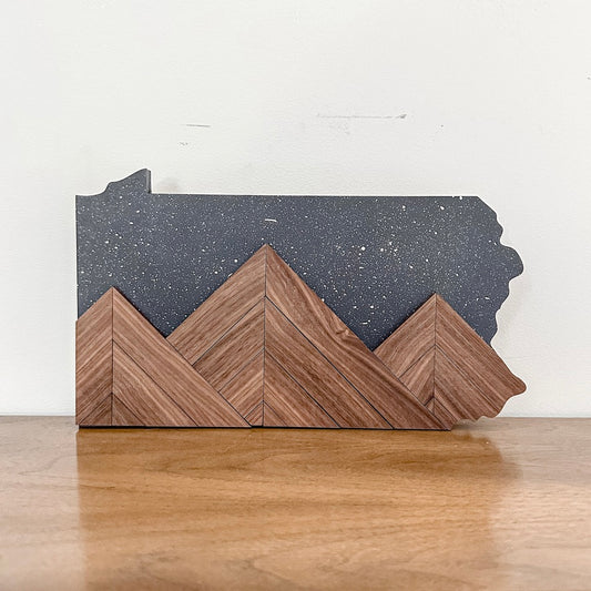 Pennsylvania Mountain Peaks Sign