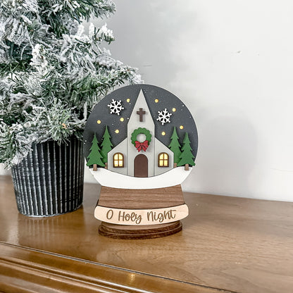 Church Lighted Snow Globe