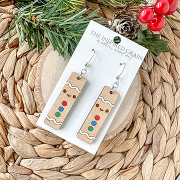 Gingerbread Bar Dangle Earrings