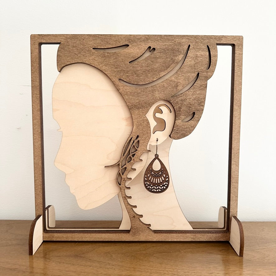 Geometric Teardrop Earrings