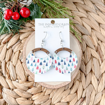 Round Arch Earrings - Boho Trees