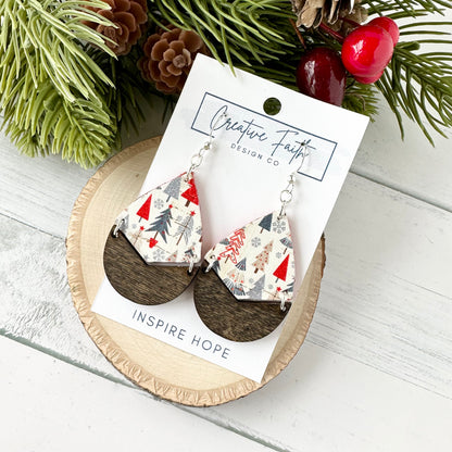 Split Teardrop Earrings - Merry Trees