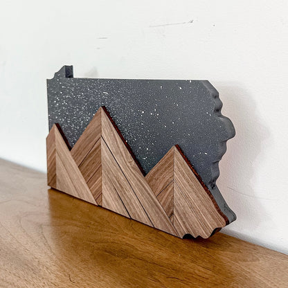 Pennsylvania Mountain Peaks Sign