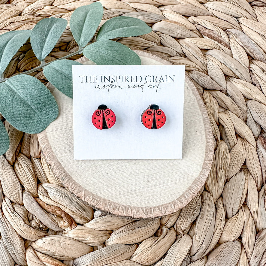 Ladybug Studs