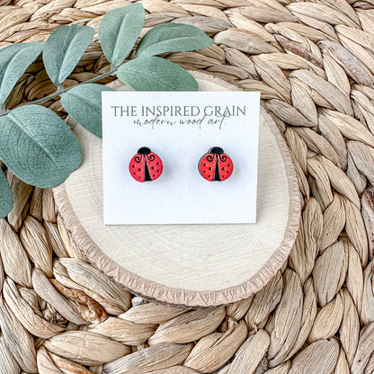 Ladybug Studs