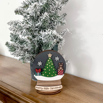 Christmas Tree Lighted Snow Globe