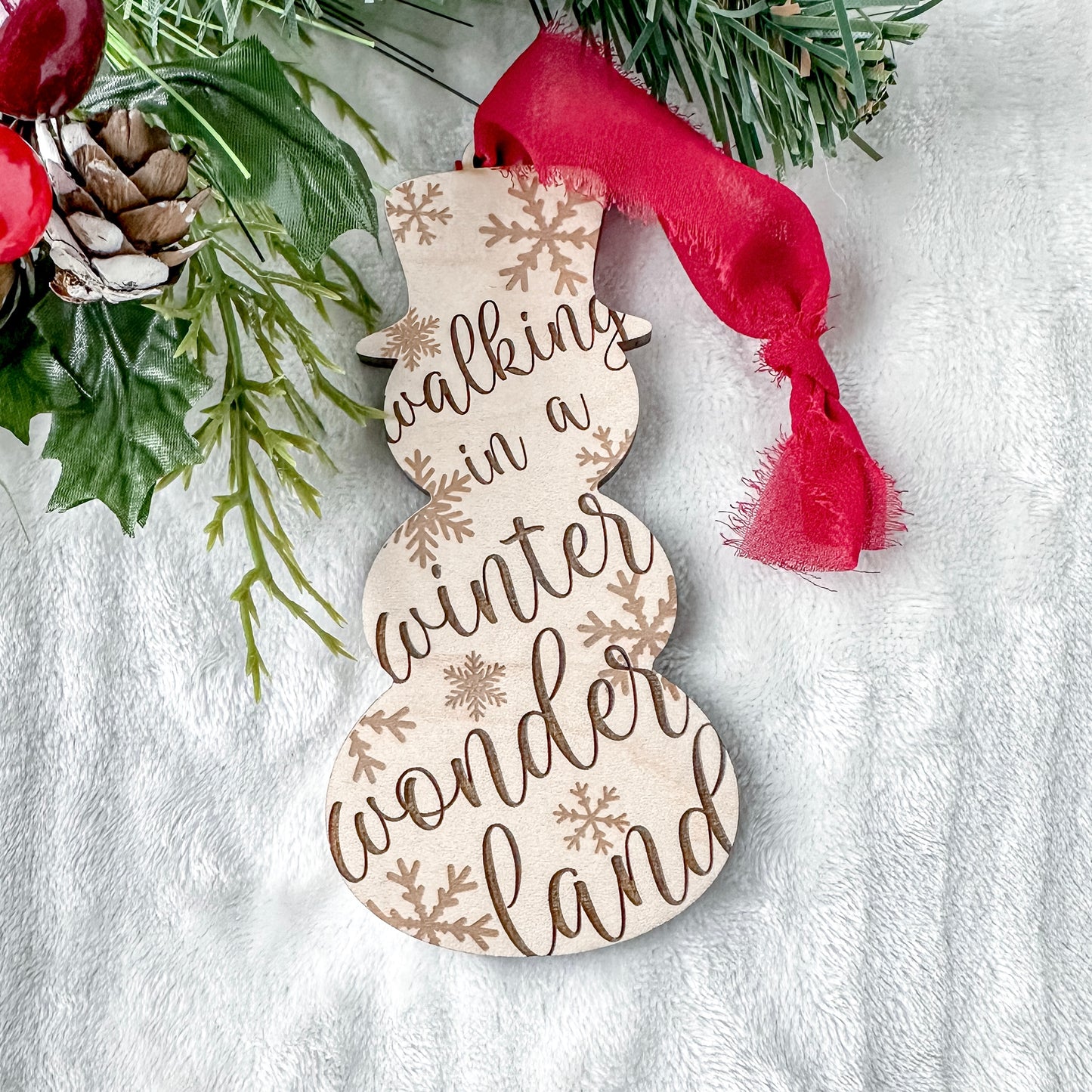 Snowman Christmas Ornament - Winter Wonderland