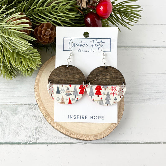 Split Circle Earrings - Merry Trees
