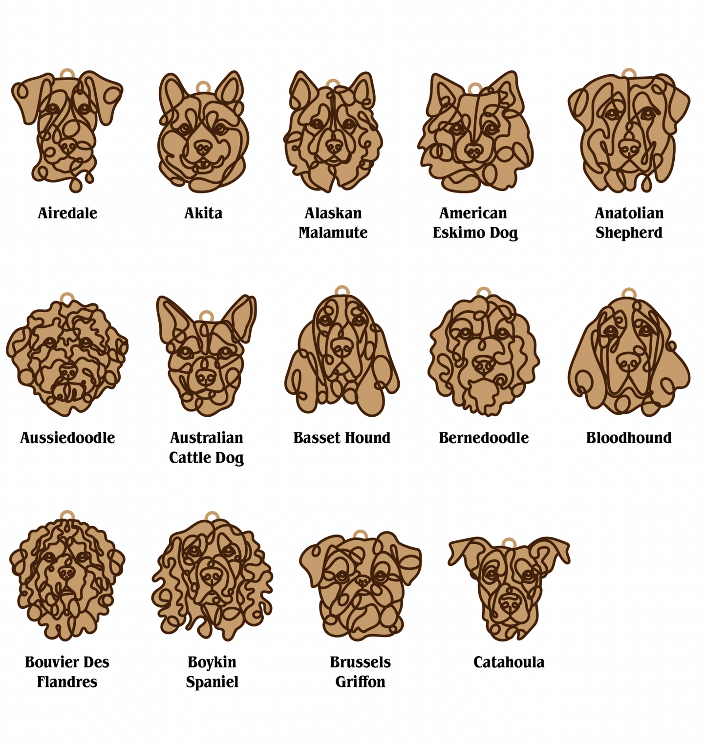 Personalized Dog Breed Ornament