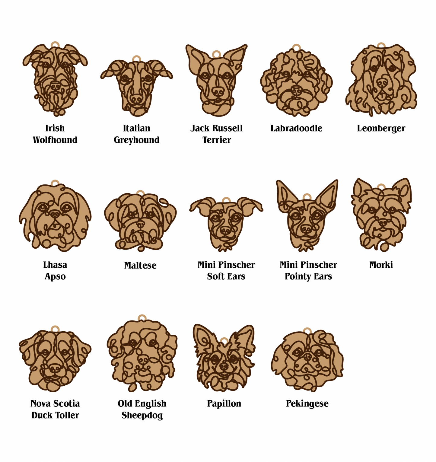 Personalized Dog Breed Ornament