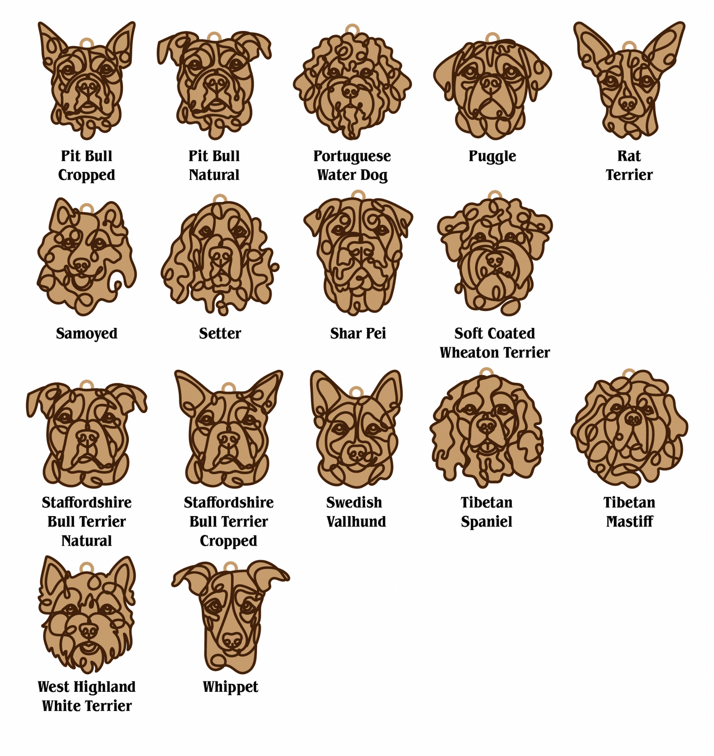 Personalized Dog Breed Ornament