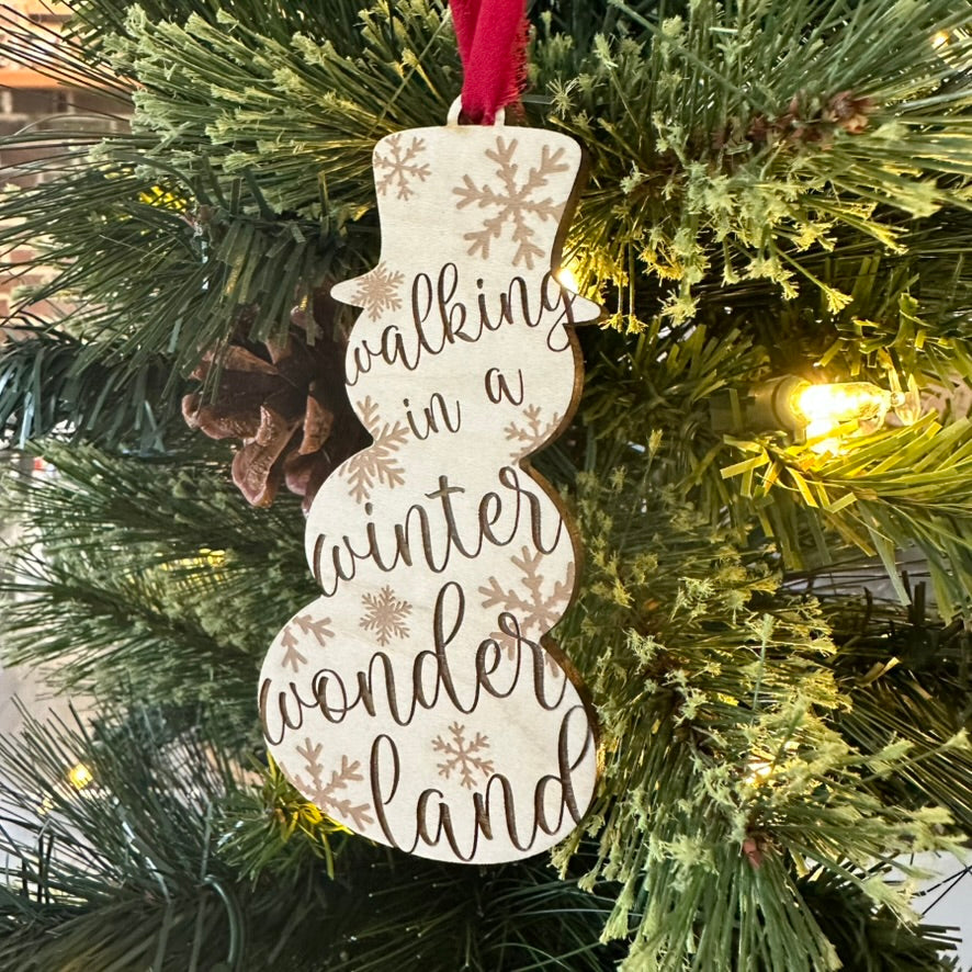 Snowman Christmas Ornament - Winter Wonderland