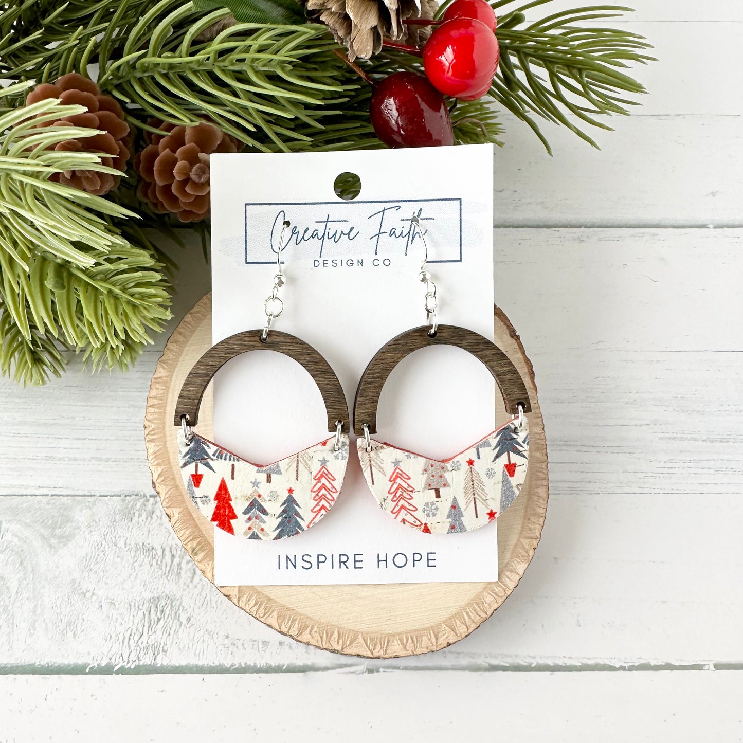 Split Arch Earrings - Merry Trees