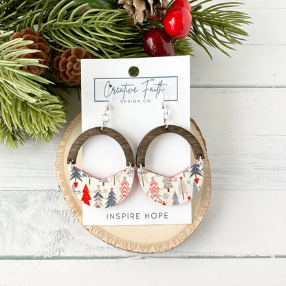 Split Arch Earrings - Merry Trees