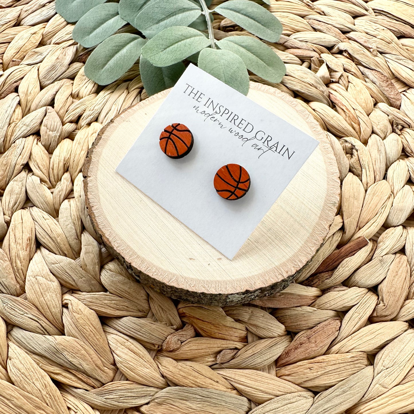 Basketball Stud Earrings