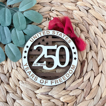 America 250 Commemorative Ornament