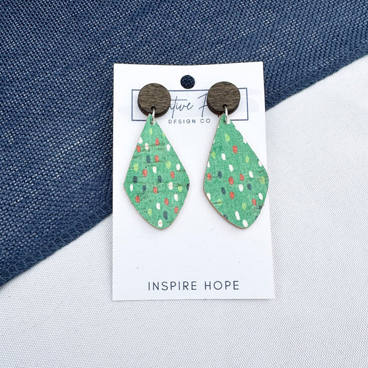 Long Drop Earrings - Holiday Rain