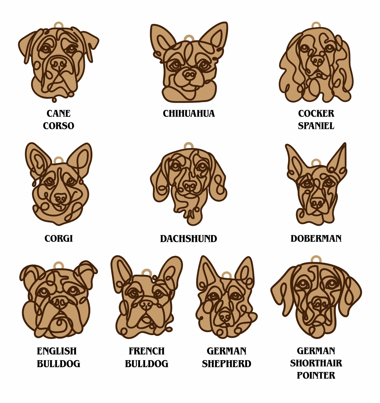 Personalized Dog Breed Ornament