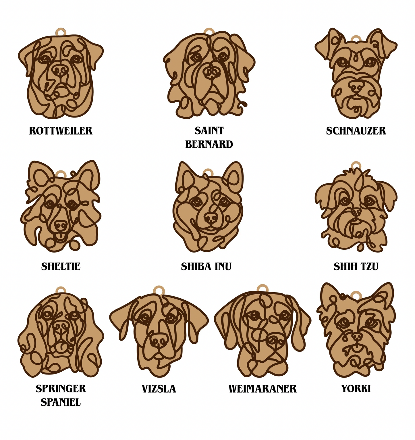Personalized Dog Breed Ornament