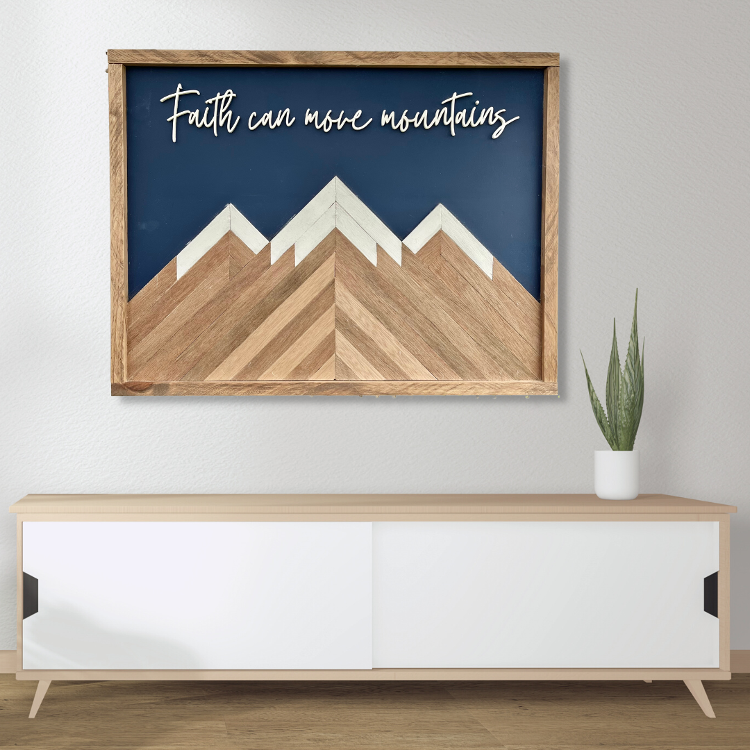 Faith Can Move Mountains Wall Art