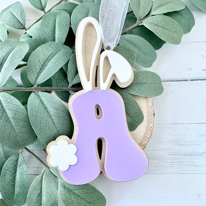 Easter bunny name tag, Easter basket tag, Easter gift tag, kids Easter gifts, Easter basket filler, custom Easter tag, Easter monogram