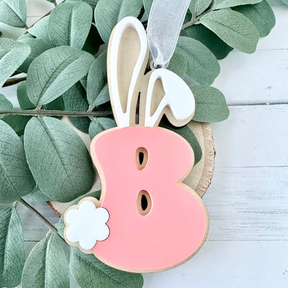 Easter bunny name tag, Easter basket tag, Easter gift tag, kids Easter gifts, Easter basket filler, custom Easter tag, Easter monogram