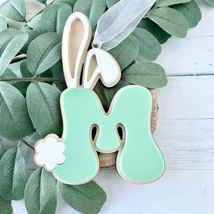Easter bunny name tag, Easter basket tag, Easter gift tag, kids Easter gifts, Easter basket filler, custom Easter tag, Easter monogram